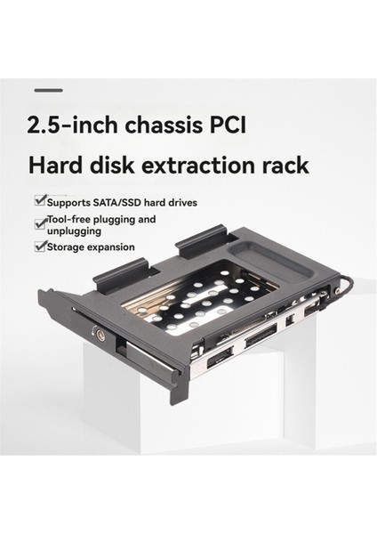 Pcı Yuvası Mobil Raf Desteği 2,5 Inç Sata HDD SSD Pc Genişletme Yuvası Sata3 6 Gbps Konnektör Hotswap (Yurt Dışından) indirimleri