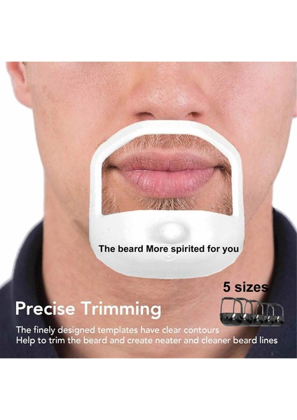 Parça Sakal Şekillendirme Şablonu Fransız Sakalı Veya Keçi Sakalı Tıraş Şablonu Bıyık Şekillendirme Aracı Siyah (Yurt Dışından) modelleri