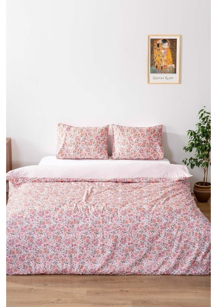 Pembe Bahar Tek Kişilik Nevresim Takımı Pamuklu fırsatları