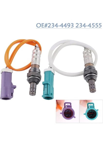 Ford Fiesta Için Oksijen Sensörü 1.6l 2011-2019 2pcs Akış Aşağı Akış Aşağı 4WIRES Ön Arka Lambda 234-4493 234-4555 (Yurt Dışından) modelleri