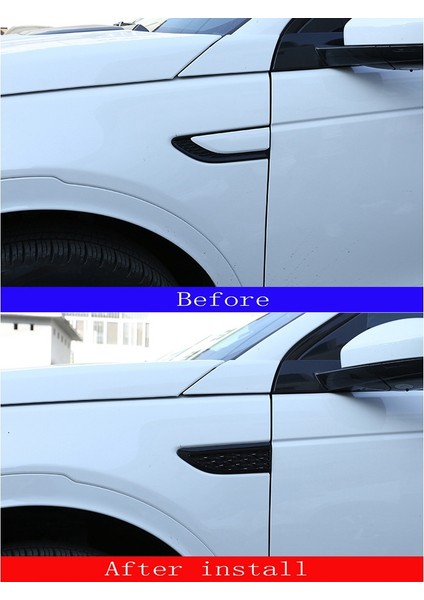 Araba Yan Havalandırma Dekorasyon Trim Sticker Yan Hava Çamurluk Havalandırma Kapağı Land Rover Discovery Sport L550 2015-2020 (Yurt Dışından) fırsatları