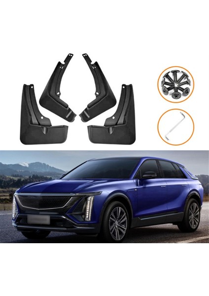 Cadillac Lyriq 2022-2024 Çamurluk Çamur Guard Flep Splash Flaps Mud Flaps Aksesuarları (Yurt Dışından) modelleri