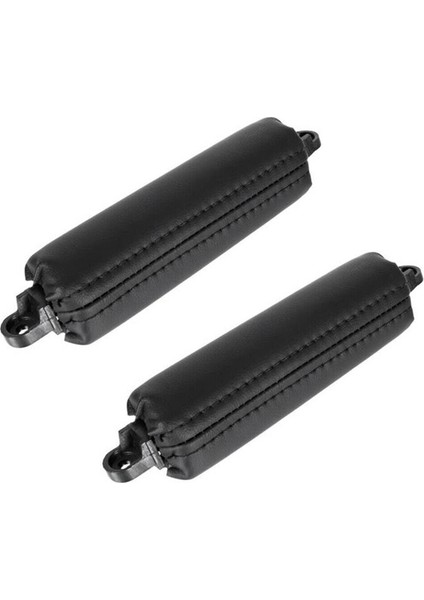 2pcs Araba Ön Kapı Kolu Çekme Trim Pu Deri 7L6867161 Vw Touareg 2003-2010 Yan Kapı Kolu Iç Lhd Rhd Siyah (Yurt Dışından)