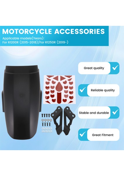 Bmw R1250R R1200R 2015-2024 Mudguard Splash Guard Extension Için Motosiklet Ön Çamurluk Çamur Guard Extender (Yurt Dışından) fırsatları