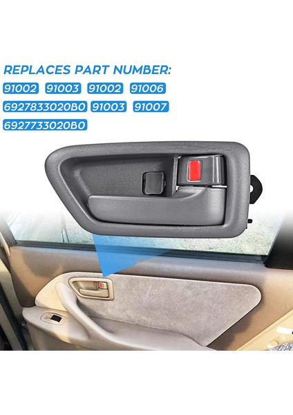 Toyota Camry Için 69205-AA010 69206-AA010 1998 1999 2000 2001 Araba Ön Iç Kapı Tutucu Değiştirme (Yurt Dışından) fiyatları