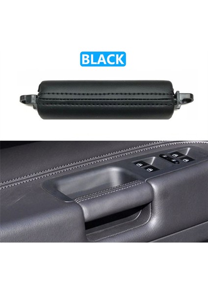 2pcs Araba Ön Kapı Kolu Çekme Trim Pu Deri 7L6867161 Vw Touareg 2003-2010 Yan Kapı Kolu Iç Lhd Rhd Siyah (Yurt Dışından) fırsatları
