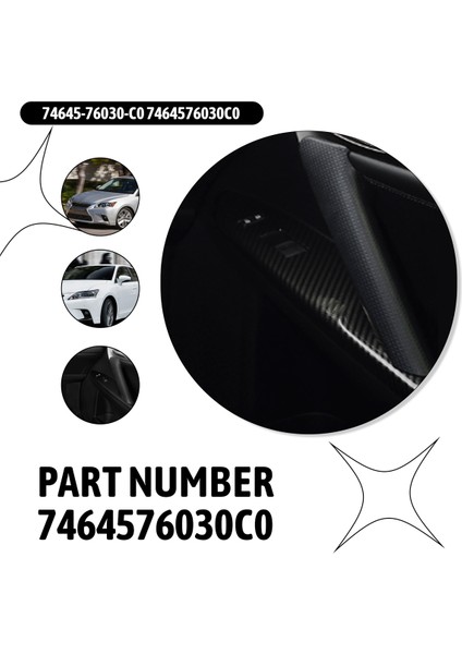 Ön Sağ Araç Iç Çekme Söküm Kapı Yardımı Kavrama Döşeme Kapısı Iç Koyu 74645-76030-C0 Lexus CT200H 11-2018 Lhd Için (Yurt Dışından) indirimleri
