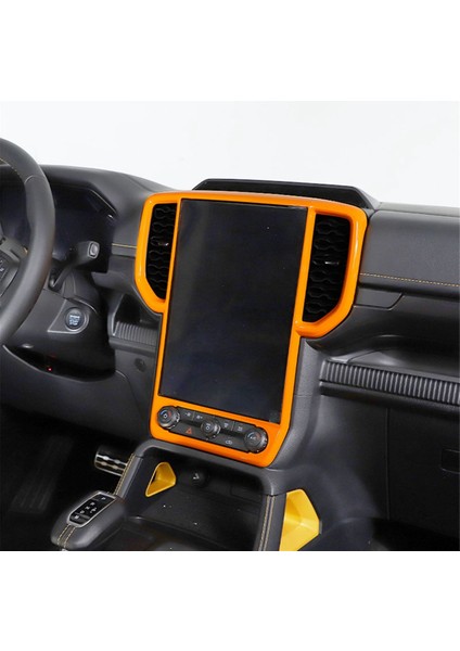 Ford Ranger Için 2023 2024 Merkez Kontrol Hava Havalandırma Kapağı Ekran Ekran Trim Iç Aksesuarlar Turuncu (Yurt Dışından) fırsatları
