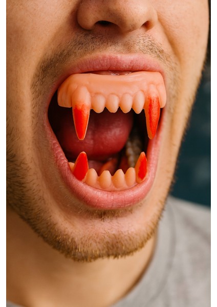 Cadılar Bayramı Halloween Vampir Takma Diş Cosplay Parti Kostüm Aksesuarı 1 Adet modelleri