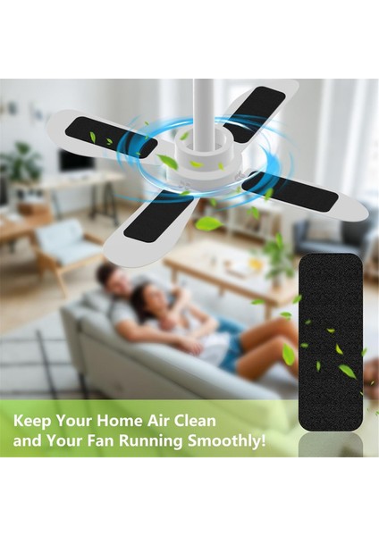 10 Adet Tavan Vantilatörü Kanat Filtresi, Tavan Vantilatörü Için Aktif Hindistan Cevizi Karbon Filtresi, Kullanımı Kolay Evrensel Hava Filtresi (Yurt Dışından) indirimleri