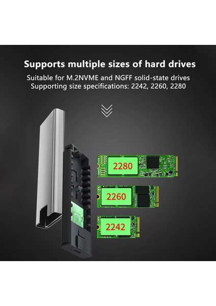 M.2 10GBPS Ngff SSD HDD Adaptörü Usb'den Type-C Telefon Usb3.2 Harici Sabit Disk Muhafaza Kutusu (Yurt Dışından) fiyatları