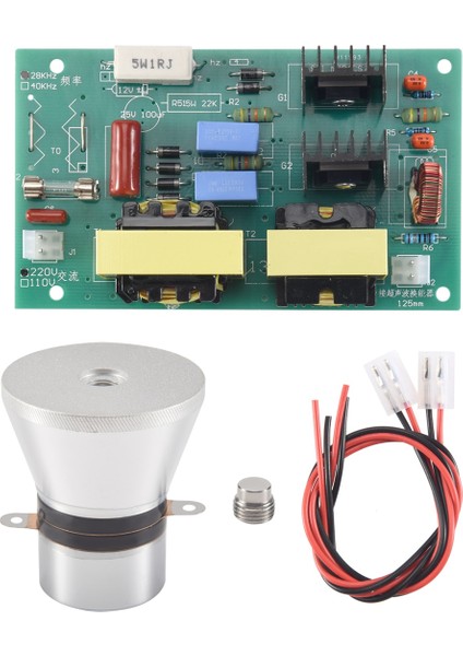 100W 28KHZ Ultrasonik Temizleme Dönüştürücü Temizleyici Yüksek Performans + Güç Sürücü Kartı 220VAC Ultrasonik Temizleyici Parçaları (Yurt Dışından)