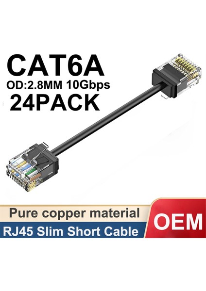 CAT6/CAT6A 24 Paket Ince RJ45 Utp Ağ Kablosu 10 Gbps Cat 6 Yama Kablosu Ps5 Yama Paneli Için Esnek Anahtar (Yurt Dışından) fiyatları