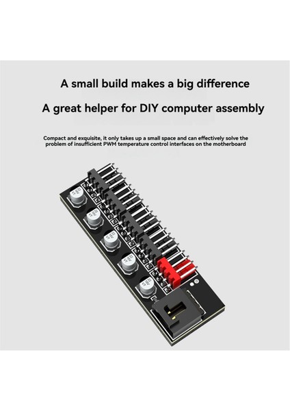Portlu Masaüstü Bilgisayar Soğutucu Soğutma Fanı Hub'ı Pwm Ayırıcı Kontrol Adaptörü 4 Pinli Pwm Fan Için 1 Ila 5 Fan Hub'ı (Yurt Dışından) modelleri