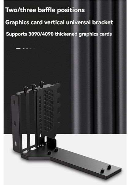 Endüstriyel Pcıe4.0 X16 Yükseltici Kablo Uzatma Grafik Kartı Tutucu Dikey Alüminyum Alaşımlı Ekran Kartı Braketi (Yurt Dışından) fiyatları