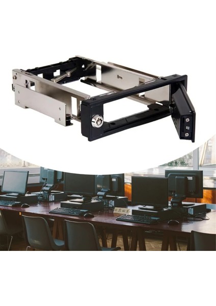 3,5 Inç Ssd'ler Için Sıcak Değiştirme Mobil Rafı HDD Dahili Tepsisiz Sert Arka Panel Muhafazası 5,25 Dahili HDD Adaptörü (Yurt Dışından) fırsatları