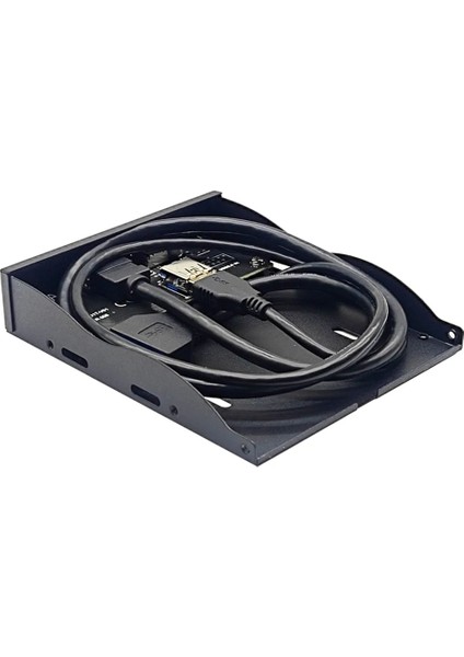 Pc Için USB 3.0 Ön Panel 1 Port Usb3.0 + 1 Port Usb3.1 Tip-C Hub Adaptörü VL162 Çip Usb3.2 Gen1 5gb 3,5 Inç Disket Sürücüsü Için (Yurt Dışından)