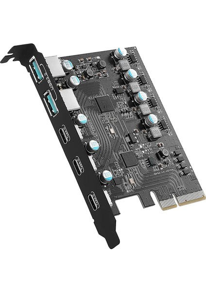 Pcıe - USB 3.2 Gen 2 Adaptör Kartı Pcı Express Genişletme Kartı Pcı-E Eklenti Kartları Yükseltici Pc Windows 10/8/7 ve Mac Için (Yurt Dışından)
