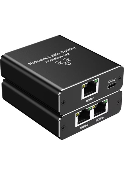 1000MBPS Ethernet Adaptörü Lan Internet Ayırıcı Cat 6 RJ45 Gigabit Anahtarı Pc Dizüstü Tv Kutusu Yönlendirici 1'den 2'ye (Yurt Dışından)