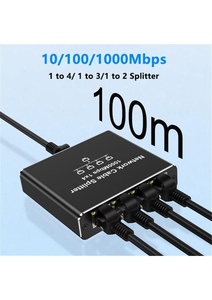 1000MBPS Ethernet Adaptörü Lan Internet Ayırıcı Cat 6 RJ45 Gigabit Anahtarı Pc Dizüstü Tv Kutusu Yönlendirici 1'den 2'ye (Yurt Dışından) indirimleri