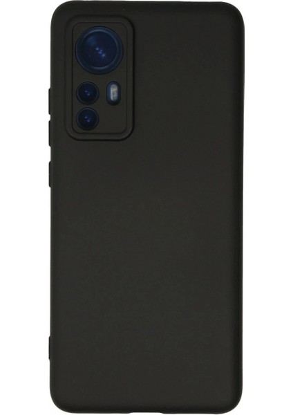Xiaomi Mi 12 Kılıf Nano içi Kadife Silikon - Siyah