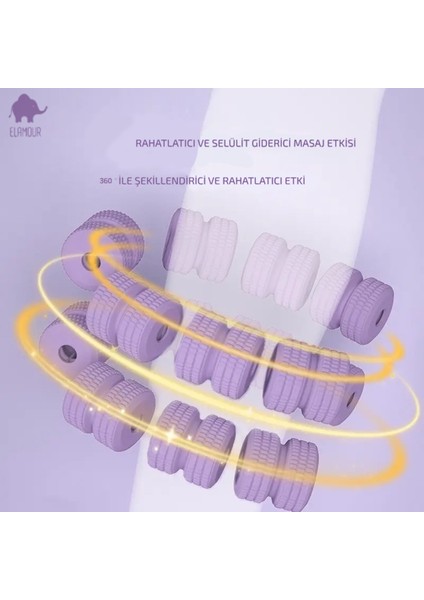 Ayarlanabilir Mor Masaj Aleti, Lenf Drenaj Rulosu, 13 Tekerlekli Sıkılaştırıcı fiyatları