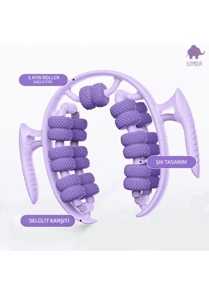 Ayarlanabilir Mor Masaj Aleti, Lenf Drenaj Rulosu, 13 Tekerlekli Sıkılaştırıcı modelleri