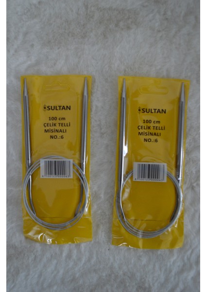 Çelik Telli Misinalı Şiş – 100CM – 6no 2 Adet