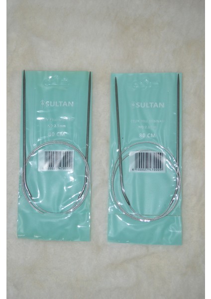 Çelik Telli Misinalı Şiş – 80CM - 2,5no 2 Adet