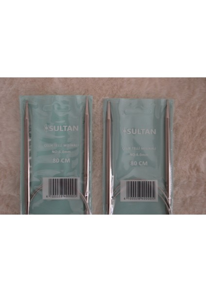 Çelik Telli Misinalı Şiş – 80CM – 6no 2 Adet