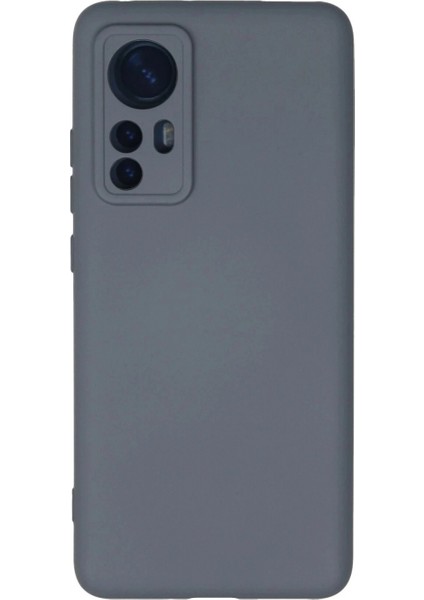 Xiaomi Mi 12 Kılıf Nano içi Kadife Silikon - Gri