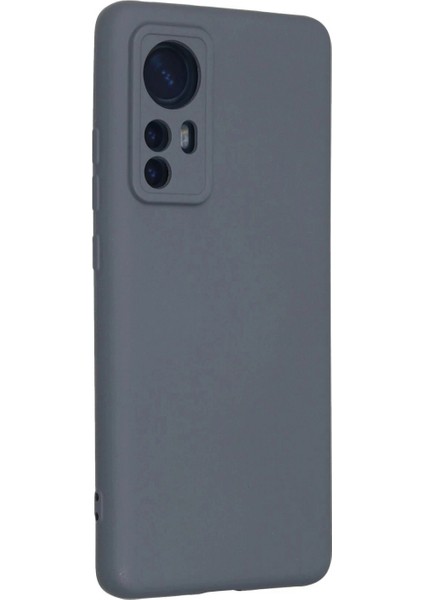 Xiaomi Mi 12 Kılıf Nano içi Kadife Silikon - Gri modelleri