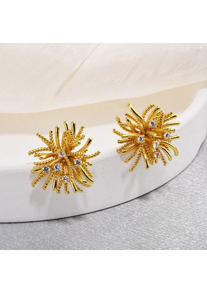 ADORE-R0135 Altın Karahindiba Tasarımlı Kadın Küpeleri (Yurt Dışından) fiyatları