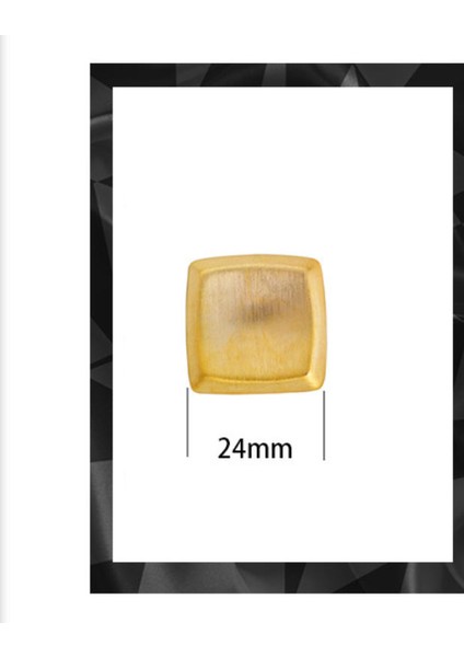 ADORE-R0159 Altın Fırçalanmış Kare Küpe (Yurt Dışından) fiyatları