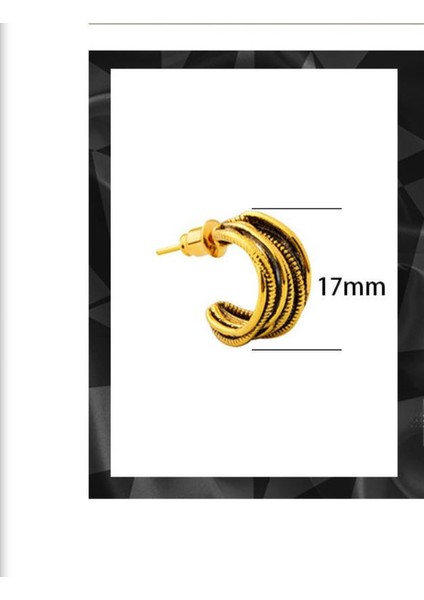 ADORE-R0318 Altın Avrupa ve Amerikan Retro C Şeklinde Çivi Küpeler (Yurt Dışından) fiyatları