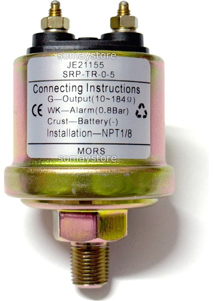 Marine Mors Tekne Yağ Basınç Göstergesi Müşiri 5 Bar