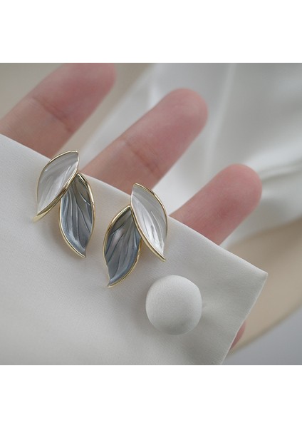 ADORE-E6730-18-2 Mavi Yaprak Tasarımlı Kadın Küpeleri (Yurt Dışından) fiyatları