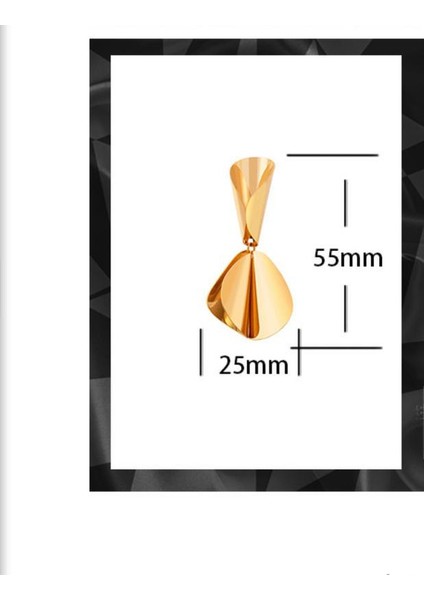 ADORE-R0691 Altın Minimalist Düzensiz Pullu Damla Küpeler (Yurt Dışından) fiyatları