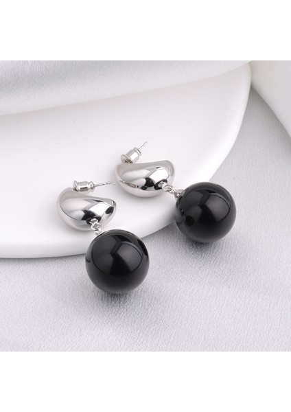 ADORE-R0129 Fransız Vintage Siyah Inci Damla Küpeler (Yurt Dışından) fiyatları
