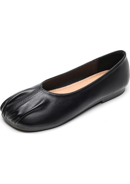 Slip-On Vintage Büyükanne Ayakkabıları Yumuşak Tabanlı Mary Jane Ayakkabıları (Yurt Dışından)