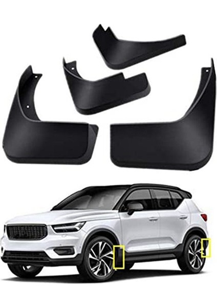 Volvo Için Araba Çamurlukları XC40 2023 Yeni Enerji Çamur Fleps Fleps Sıçrama Korumaları Çamurluk Araba Çamurlular Ön 4pcs (Yurt Dışından) indirimleri