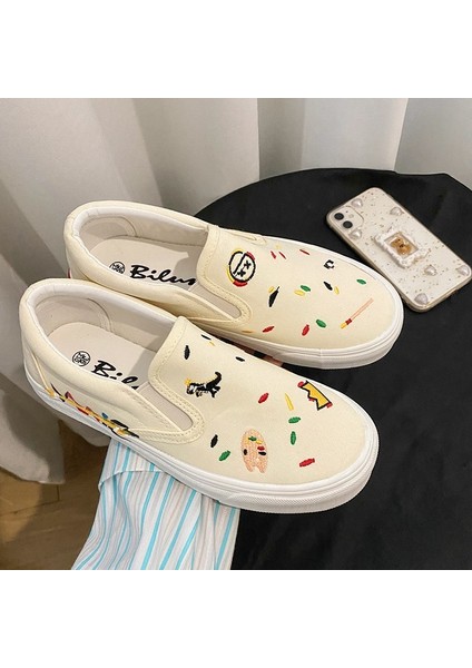 Slip-On Kanvas Ayakkabılar Şık Spor Ayakkabılar (Yurt Dışından) fiyatları