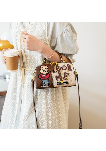 Yeni Kore Moda Çantası Çizgi Film Omuz Yastık Çantası (Yurt Dışından) modelleri