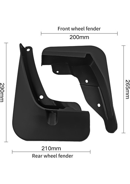 Changan Uni-K Unik 2021 2022 Çamurluk Çamur Koruma Flep Splash Flaps Mudflapor Aksesuarları (Yurt Dışından) indirimleri