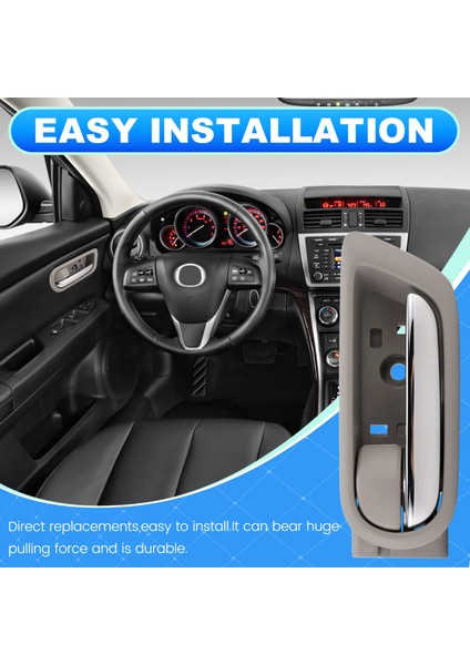 Sol Ön Kapı Kolu Chroem Trim GS1D-59-330D GS1D58330C Mazda 6 2007-2012 Iç Çekme Kolu GS1D-59-330-74 Lhd (Yurt Dışından) indirimleri