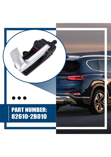 2007-2012 Hyundai Santa Fe Için Ön Veya Arka Sol Sürücü Tarafı Iç Kapı Kolu 82610-2B010 (Yurt Dışından) indirimleri