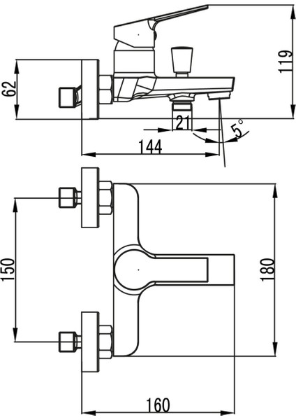 Luna Banyo Bataryası Armatürü LN2500 fiyatları