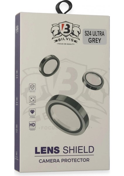 Samsung Galaxy S24 Ultra Bilvis Titan Kamera Lens - Titan Gri modelleri