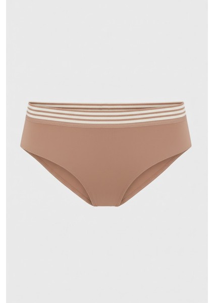 Koyu Kahve Barbara Dikişsiz Yüksek Bel Külot