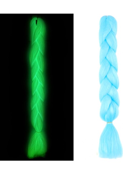 Fosforlu Neon Örgülük Saç Esperer 100 Gr. - Açık Mavi